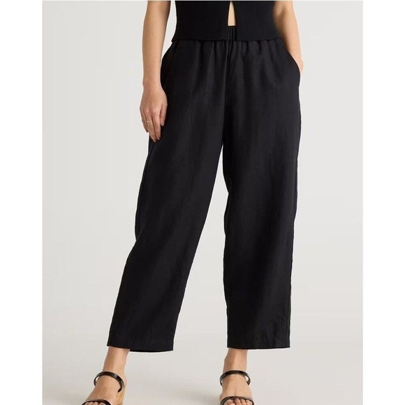 Quince Womens 100% European Linen Pants New XL Neutral Capsule Wardrobe 25" Ins. - Picture 2 of 12